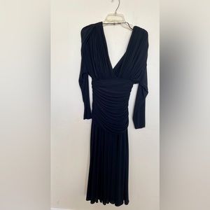 Black long evening dress